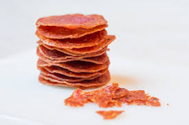 Chips de salami crujientes Toque de Aaron