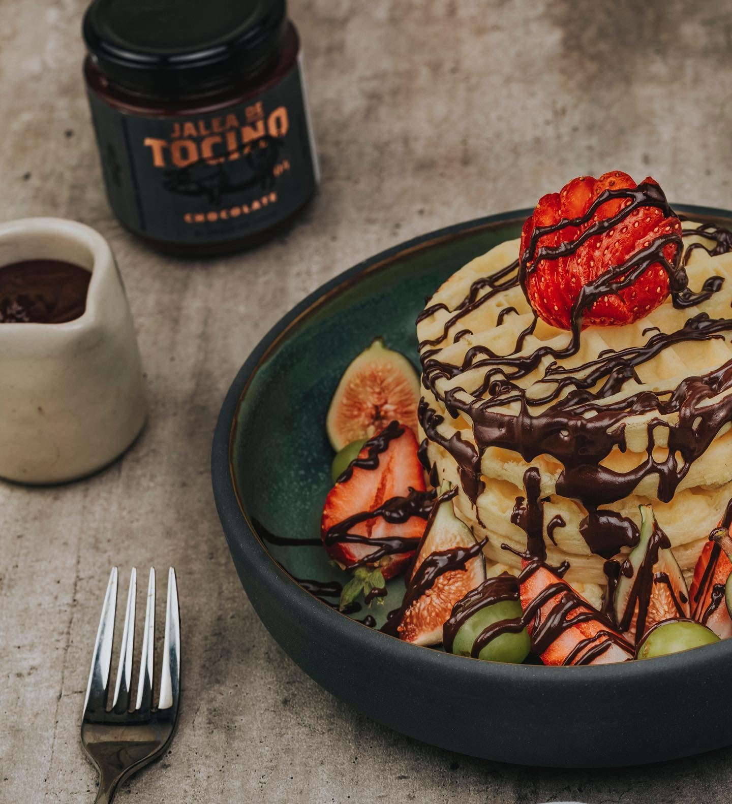 Jalea artesanal de tocino con chocolate