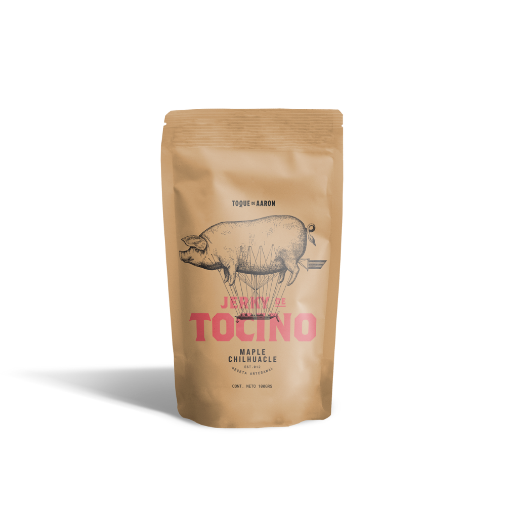 Jerky artesanal de tocino con maple y chile chilhuacle