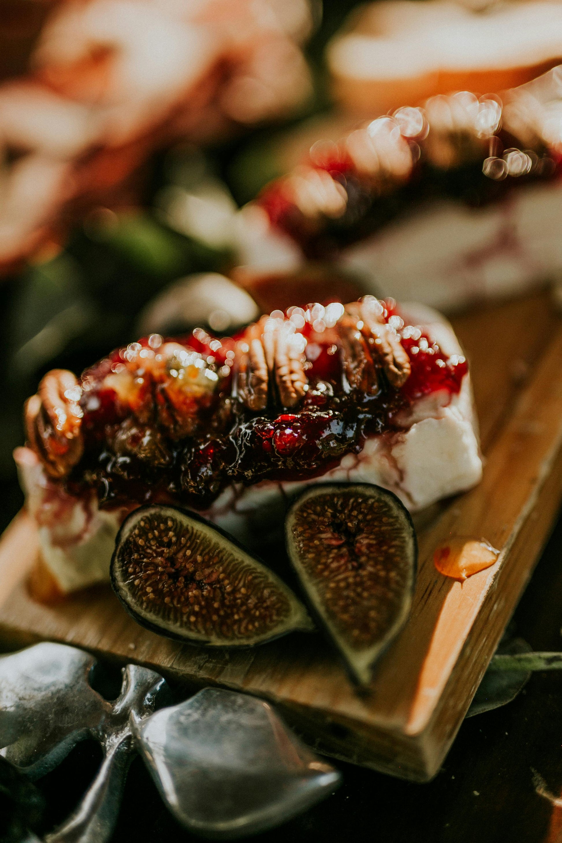 Queso y mermelada de higo con nuez